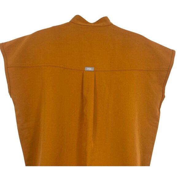 Figs Technical Collection W. Rafaela Scrub Top XS Extra Small Burnt Orange New - Picture 8 of 12